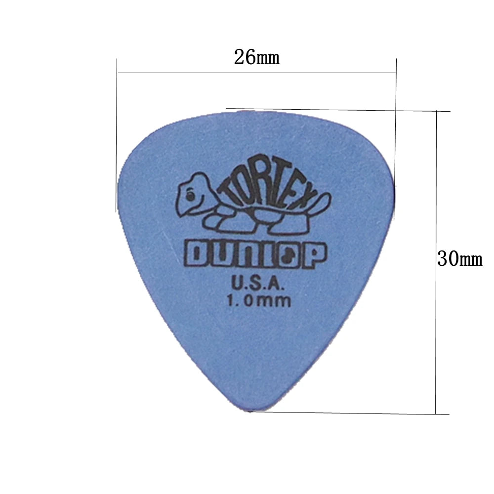 Pack de 50 púas para guitarra eléctrica estilo Dunlop (no original) — grosores 0,50 / 0,60 / 0,73 / 0,88 / 1,0 / 1,14 mm y Mix Size