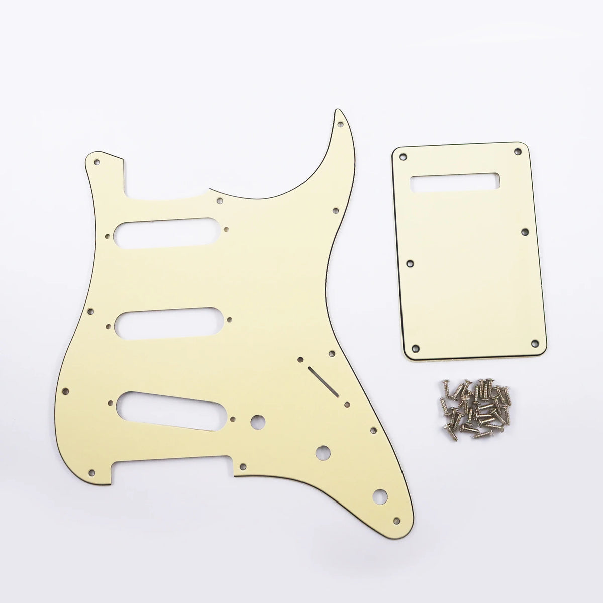 Pickguard para Stratocaster SSS, 11 tornillos, 3 capas con blindaje de aluminio, compatible con Stratocaster estándar americana y mexicana