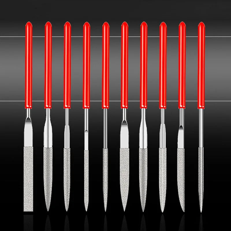 Set de 10 limas para trastes y cejilla de guitarra
