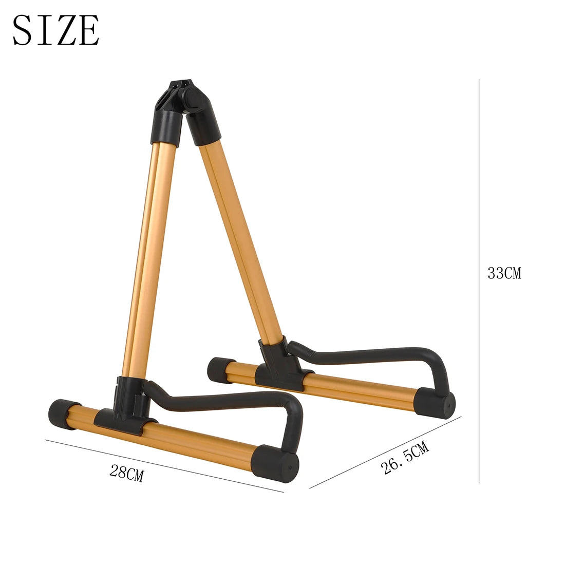 Soporte atril de aluminio tipo A para guitarra, plegable y desmontable, para guitarra acústica, eléctrica y bajo