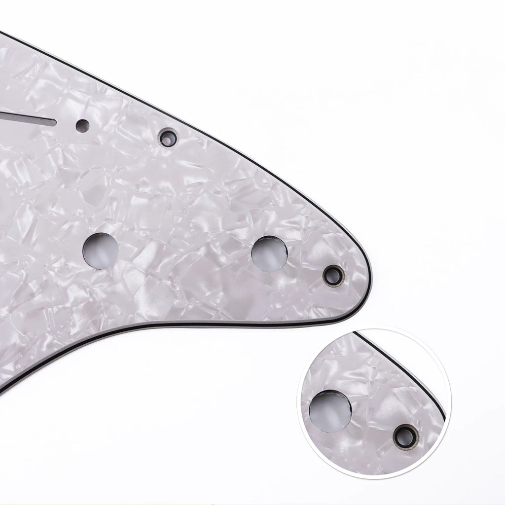 Pickguard para Stratocaster SSS, 11 tornillos, 3 capas con blindaje de aluminio, compatible con Stratocaster estándar americana y mexicana