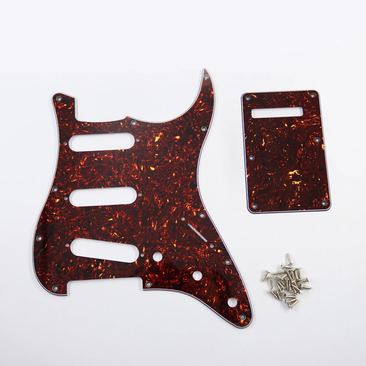 Pickguard para Stratocaster SSS, 11 tornillos, 3 capas con blindaje de aluminio, compatible con Stratocaster estándar americana y mexicana