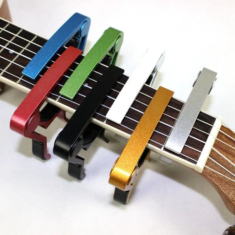 Capo (cejilla) de aluminio para guitarra acústica y clásica, cambio rápido de tono, varios colores