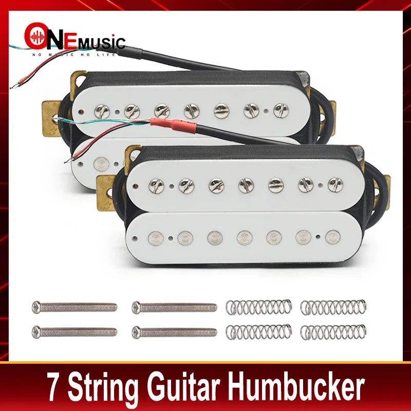 Pickup humbucker de doble bobina para guitarra eléctrica de 7 cuerdas, con coil split, salida N8,5K/B14K