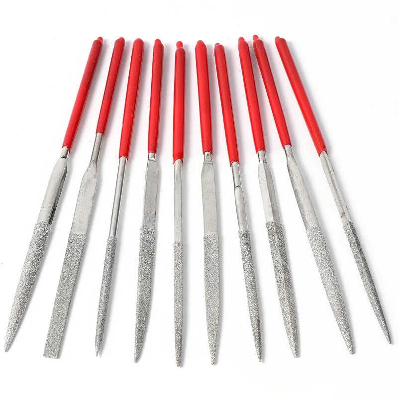 Set de 10 limas para trastes y cejilla de guitarra