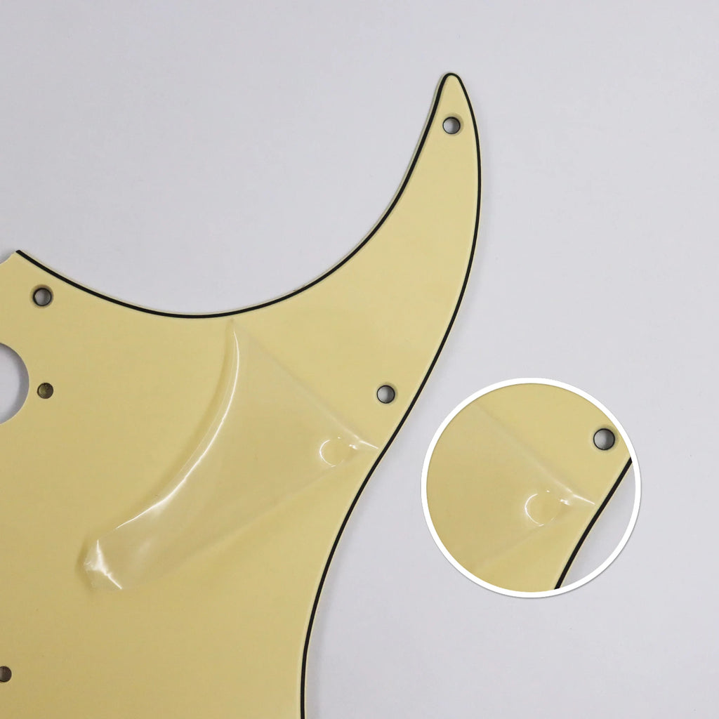Pickguard para Stratocaster SSS, 11 tornillos, 3 capas con blindaje de aluminio, compatible con Stratocaster estándar americana y mexicana