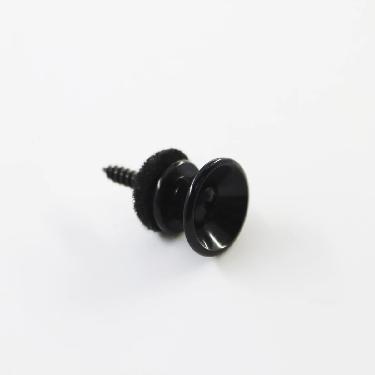 Botones de correa para guitarra en aleación, con tornillos y almohadillas de fieltro, en cromado, negro o dorado