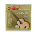 Cuerdas de bajo acústico Alice A616/A618, juego de 4 cuerdas con núcleo hexagonal de acero y entorchado de cobre, con punta plateada