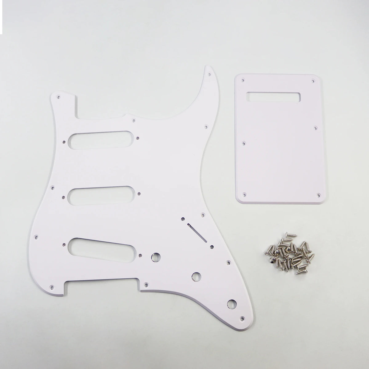 Pickguard para Stratocaster SSS, 11 tornillos, 3 capas con blindaje de aluminio, compatible con Stratocaster estándar americana y mexicana