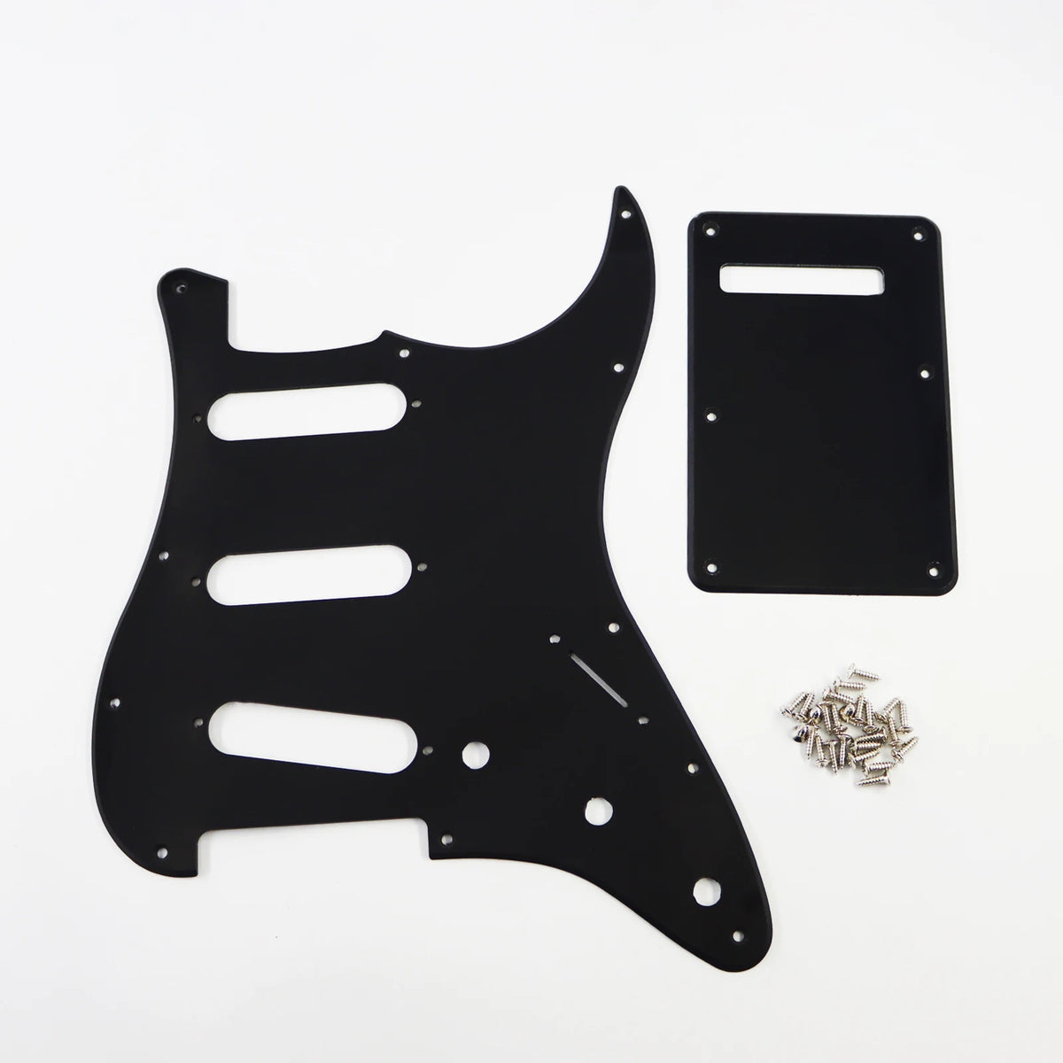 Pickguard para Stratocaster SSS, 11 tornillos, 3 capas con blindaje de aluminio, compatible con Stratocaster estándar americana y mexicana